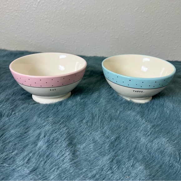 Rae Dunn eat taste polka dot bowls - Picture 1 of 4